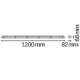 LEDVANCE damp proof batten LED DAMPPR.PFM 18W 2400lm/865 IP65 70Y; gray