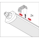 LEDVANCE damp proof batten LED DAMPPROOF.CO 23W 2600lm/830 IP66 50Y ;1290mm
