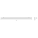 LEDVANCE damp proof batten LED DAMPPROOF.G3 80W 10800lm/840 IP65 50Y ;1494mm