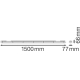 LEDVANCE damp proof batten LED DAMPPROOF.V 50W 6000lm/840 IP65 ;1500mm