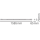 LEDVANCE damp proof batten  LED-tube. DAMPPR.HOUSING.G3 1x1500mm IP65 ;1585mm
