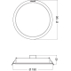 LEDVANCE downlight LED 18W 1800lm/865 IP44 25Y; diameter 190mm white