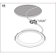 LEDVANCE downlight LED ALU.DALI 14W 1190lm/830 IP44 50Y; dia.160mm white