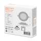LEDVANCE downlight LED SLIM 6W 430lm/840 IP20 30Y; diameter 118mm white