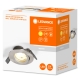 LEDVANCE downlight LED SP.SET.ADJ 4.3W 350lm/827 IP20 15Y; nickel dia.89mm