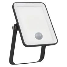 LEDVANCE flood light LED FL.ESSENTIAL 10W 750lm/830/100° 25Y IP65; black sens.