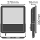 LEDVANCE flood light LED FLOODLIGHT 135W 15000lm/840 IP65 50Y; black