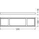 LEDVANCE kit.for.adhesion.assembly for.PANEL 120x30cm; black