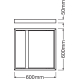 LEDVANCE kit.for.adhesion.mounting for.PANEL. 60x60cm; H50