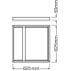 LEDVANCE kit.for.adhesion.mounting for.PANEL. 62x62cm; H50