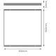 LEDVANCE kit.for.adhesion.mounting for PANEL LOUVER ; white