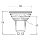 LEDVANCE LED PAR16 50 36° Energy efficiency class AS 2W 827 GU10