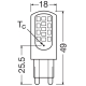 LEDVANCE LED PIN40 4.2W 840 CL G9 P LEDV