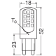 LEDVANCE LED PIN40 DIM 4W 827 CL G9 P LEDV