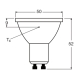 LEDVANCE LED reflector PFM PAR16 7W/51W GU10 3000K 650lm/120° Dim 25Y glass