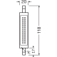 LEDVANCE LED SLIM 118 100 12W 827 CL R7S P LEDV