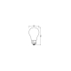 LEDVANCE LEDCLA40EELA DIM 2.2W 827 FILFR E27 WITH LEDV