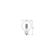 LEDVANCE LEDG9560EELA 3.8W 827 FILCL E27 WITH LEDV