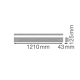 LEDVANCE light fixture LED INV.D 40W 4800lm/930 IP20 100Y; 1.2m white