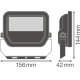 LEDVANCE light.flood.LED FLOODLIGHT.PFM 20W 2200lm/830 IP65 70Y; black