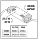 LEDVANCE light panel LED CMFT 36W 3400-4200lm/930-940 IP40/IP20 100Y 60x60;