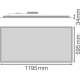 LEDVANCE light panel.LED PANEL.C 53W 5830lm/840/90° IP44 70Y 120x60; DALI