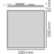 LEDVANCE light panel LED PFM 36W 4320lm/830 IP40/IP20 100Y 60x60;