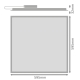 LEDVANCE light panel LED PL.ECO.HLO 34W 3944lm/830 IP40/20 50Y; 60x60 BL U19