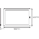 LEDVANCE linear light LED CABINET PANEL 7.5W 450lm/830 IP20 30Y; white 30x20cm
