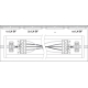 LEDVANCE linear light LED LINEAR.SF 18W 2430lm/840/110° IP44 70Y; 60 cm