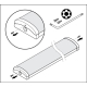LEDVANCE linear light LED LINEAR.SF 45W 5850lm/830/110° IP44 70Y ; 150 cm