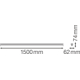 LEDVANCE linear light LED LINEAR.UO 31W 4000lm/840 IP20 50Y ;1500mm