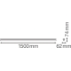 LEDVANCE linear light LED LINEAR.UO 49W 6400lm/840 IP20 50Y ;1500mm