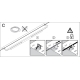 LEDVANCE linear light LED LOWBAY.FLEX 105W 16800lm/840 IP23 100Y; DALI 1527mm