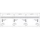 LEDVANCE linear light LED TruSys.FLEX 35W 5800lm/840/30° IP40 100Y; DALI CL