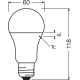 LEDVANCE LVRPCLA75 10W/827 230VFR E27 FS1 LEDV