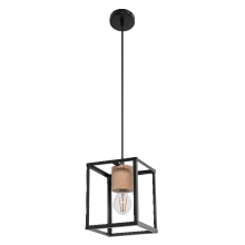 LEDVANCE pendant lights. DECOR.NAIROBI.P 1xE27 ; black/wood