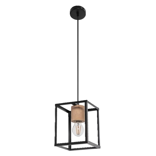 LEDVANCE pendant lights. DECOR.NAIROBI.P 1xE27 ; black/wood