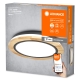 LEDVANCE SMART+ LED ceiling light OrbisWood 24W 2950lm/27-6500K IP20 wood WIFI