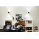 LEDVANCE SMART+ LED wall light OrbisWCyldro 12W 600lm/30-6500K 20x13 black WIFI