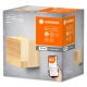 LEDVANCE SMART+ LED wall light OrbisWWood 7W 600lm/30-6500K 11x11 wood WIFI