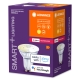 LEDVANCE SMART+ reflector PAR16 4.7W/40W GU10 2700K 350lm/45° Dim 20Y ZB