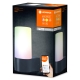 LEDVANCE SMART+ wall light LED Pipe 10W 380lm/RGBW IP44 25Y dark gray WIFI