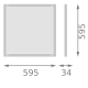 LEDVANCE svít.panel.LED PANEL.INT 35W 4200lm/840 IP20 50Y ; 60x60
