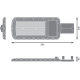 LEDVANCE URBAN LITE XL 150W 865 IP65 GY FS1 LEDV