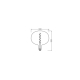 LEDVANCE Vintage LED CLASSIC Globe 220 15 Smoke NON-Dimmable 4.5W/818 E27