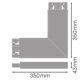 LINEAR INDIVILED CORNER CONNECTOR CORNER CONNECTOR BK