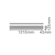 LINEAR INDIVILED DIRECT 1200 DALI SENSOR 1200 P 40W 940 DAVR SN BK