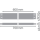 LINEAR INDIVILED INFILL INFILL 600 BK