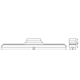 Linear LED Swivel Mobile Sensor 5W 3000K